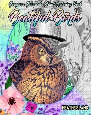 Download Beautiful Birds: Grayscale Vintage Adult Coloring Book - Heather Land file in PDF