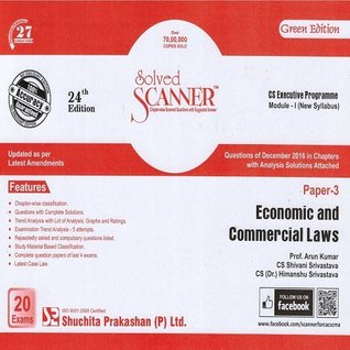 Full Download Solved Scanner CS Executive Programme Module-I (New Syllabus) Paper-3 Economic and Commercial Laws June 2017 Exam - Shivani Shrivastva file in PDF