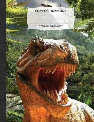 Full Download Tyrannosaurus Rex Dinosaur Composition Notebook, Dotted Grid Journal Paper: 250 Numbered Pages, 9-3/4 X 7-1/2 -  file in PDF