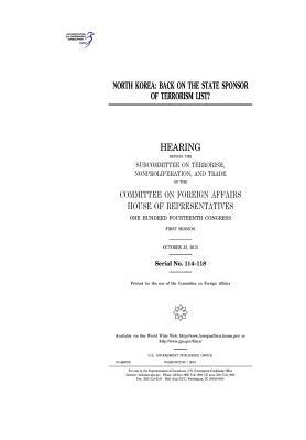 Full Download North Korea: Back on the State Sponsor of Terrorism List ? - U.S. Congress | ePub