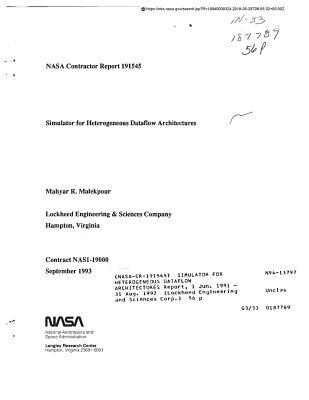 Download Simulator for Heterogeneous Dataflow Architectures - National Aeronautics and Space Administration | PDF