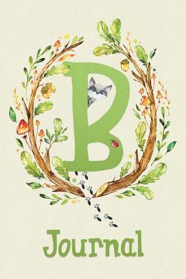 Read Online Cute Woodland Critter Journal with Initial: Cute Woodland Raccoon Journal Initial 'b' - Purple Calico Press file in ePub