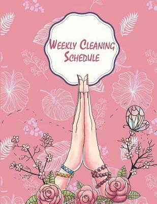 Download Weekly Cleaning Schedule: Pretty Pink Design, Household Planner, Daily Routine Planner, Cleaning and Organizing Your House 120 Pages 8.5 X 11 -  | PDF