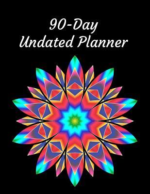 Read 90-Day Undated Planner: Red Blue and Sky-Blue Blossom Mandala - Sara a Watts | ePub