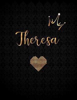 Read Theresa: Personalized Black XL Journal with Gold Lettering, Girl Names/Initials 8.5x11, Journal Notebook with 110 Inspirational Quotes, Journals to Write In for Women - Panda Studio file in ePub