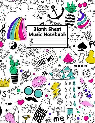 Full Download Blank Sheet Music Notebook: Easy Blank Staff Manuscript Book Large 8.5 X 11 Inches Musician Paper Wide 12 Staves Per Page for Piano, Flute, Violin, Guitar, Trumpet, Drums, Cello, Ukelele and other Musical Instruments - Code: A4 2312 - Lizbeth Osborn file in PDF