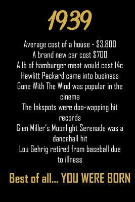 Download 1939 Best of AllYou Were Born: Journal Notebook for a birthday gift with highlights of the year on the cover. Great birthday gift. -  file in ePub