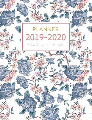 Read Planner 2019-2020 Academic Year: 8.5 x 11 Weekly Monthly Notebook Organizer Large with Hourly Time Slots Vintage Flower Design White -  | PDF